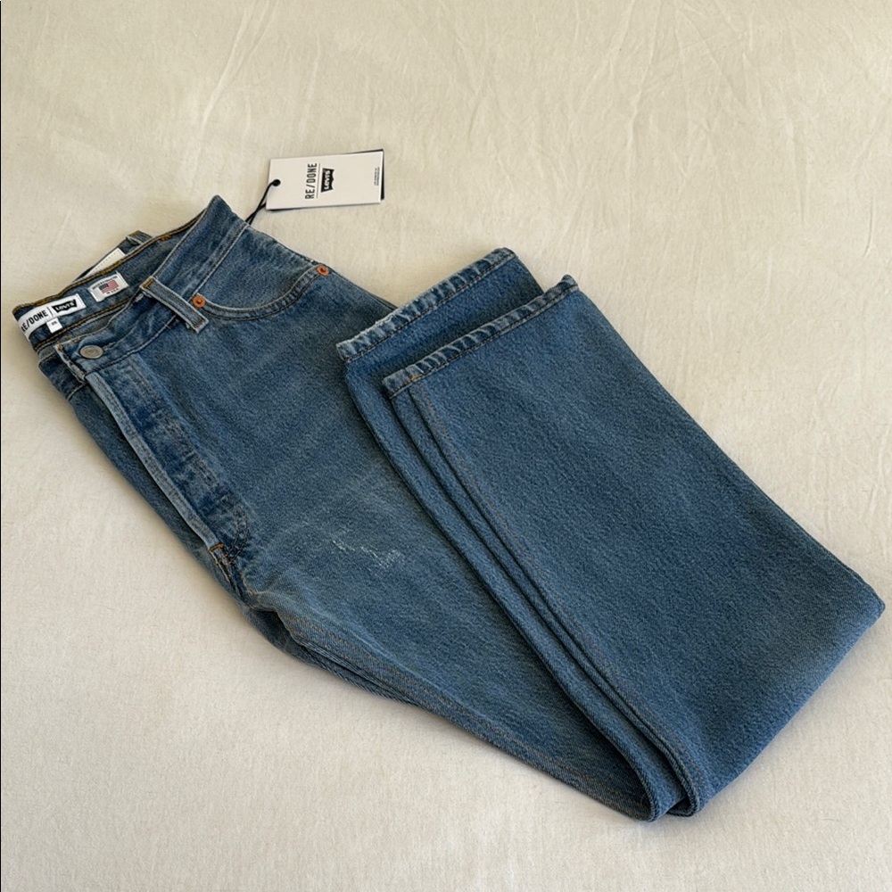 Re/Done X Levi’s 70’s Straight Denim Jeans 25